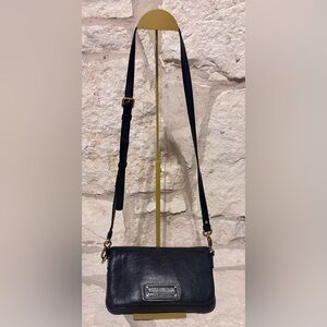 Authentic Marc By Marc Jacobs Black Leather Bag with Gold Accents